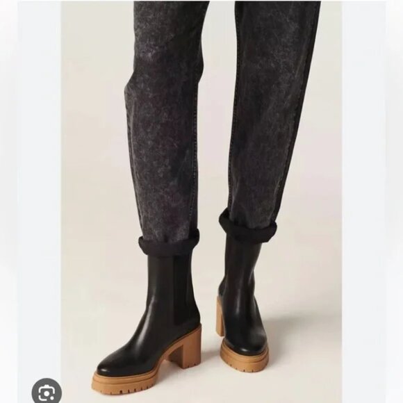 ba&sh Shoes - NWT Ba&Sh Clare Chelsea Ankle block heel designer luxury platform leather boots